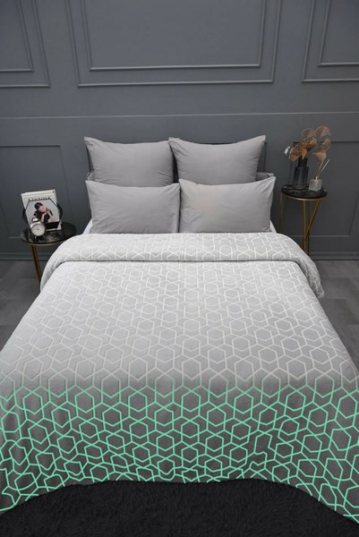 Изображение товара Плед PAVLine Разломы серый неон 150x200