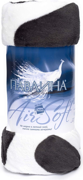 Изображение товара Плед PAVLine Шкура Корова вид 1 150x200 (черный)