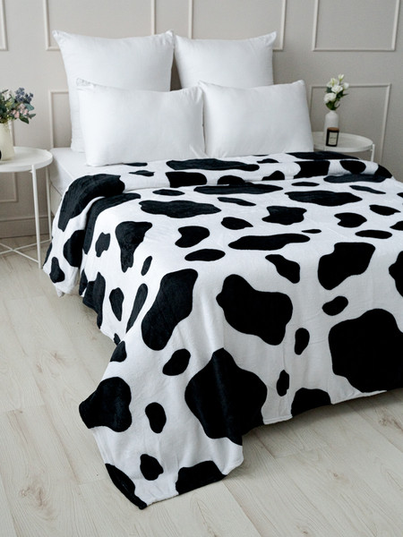 Изображение товара Плед PAVLine Шкура Корова вид 1 150x200 (черный)