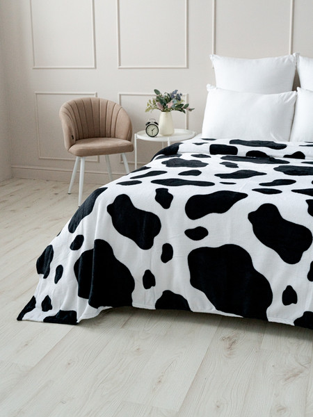 Изображение товара Плед PAVLine Шкура Корова вид 1 150x200 (черный)