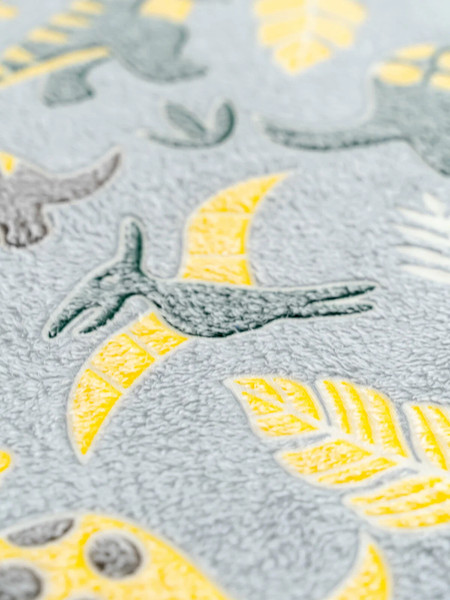 Изображение товара Плед Павлинка Динозаврики неон 150x200