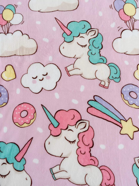 Изображение товара Плед Павлинка Единороги 150x200 (розовый)