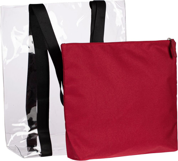 Изображение товара Сумка-шоппер УРСУС Clarity / ГФ14023.50 (красный/прозрачный)