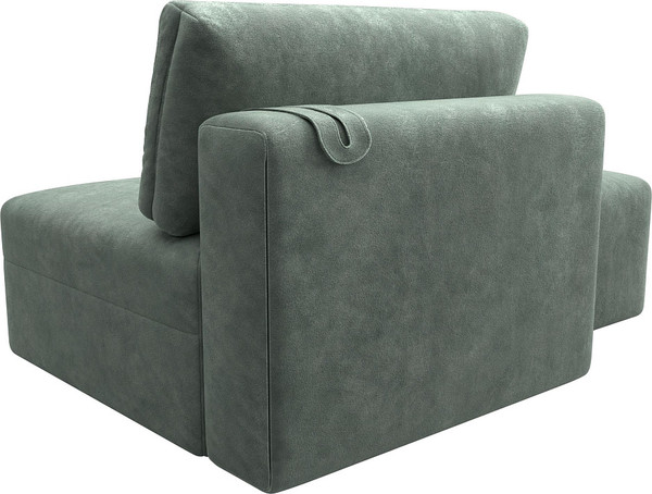 Изображение товара Комплект мягкой мебели Лига Диванов Лига-060 НПБ с пуфом / 129604 (велюр Brut 08 зеленый)