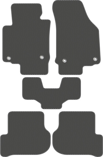 Изображение товара Комплект ковриков для авто Alicosta 1203_1_сер для Skoda Octavia II 2004-2013 (EVA соты, серый)