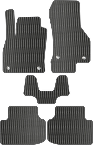 Изображение товара Комплект ковриков для авто Alicosta 2473_1_сер для Skoda Octavia III лифтбек/5E 2017-2020 (EVA соты, серый)