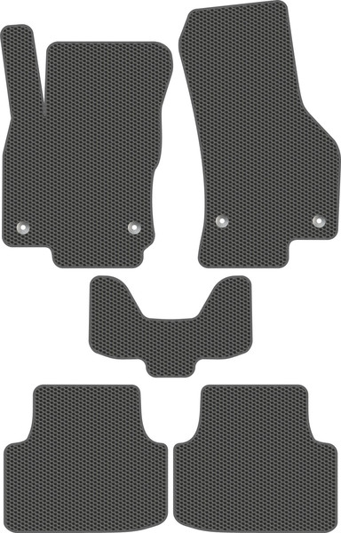 Изображение товара Комплект ковриков для авто Alicosta 2474_1_сер для Skoda Octavia IV лифтбек/A8 2019-н.в. (EVA соты, серый)