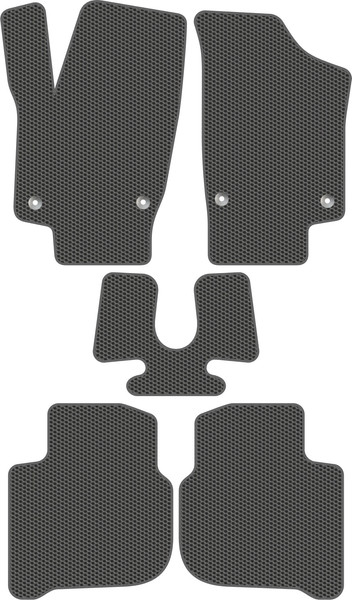Изображение товара Комплект ковриков для авто Alicosta 2475_1_сер для Skoda Rapid II лифтбек 2020-н.в. (EVA соты, серый)