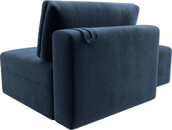 Изображение товара Комплект мягкой мебели Лига Диванов Лига-060 НПБ с пуфом / 129590 (велюр Tower 13 синий)