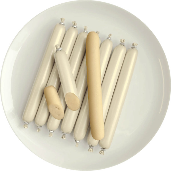 Изображение товара Лакомство для кошек Деревенские лакомства Колбаски Докторские С нежным лососем / 79217865 (6x10г)