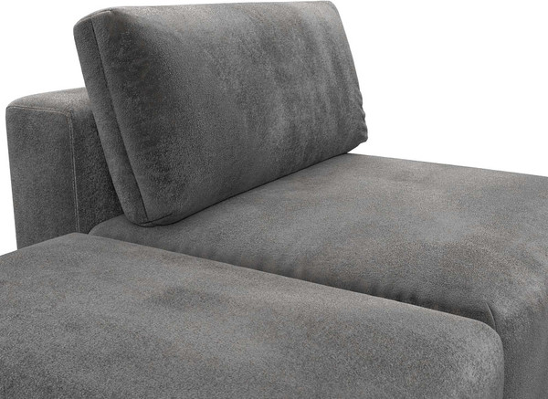 Изображение товара Комплект мягкой мебели Лига Диванов Лига-060 НПБ с пуфом / 129591 (велюр Tower 10 серый)