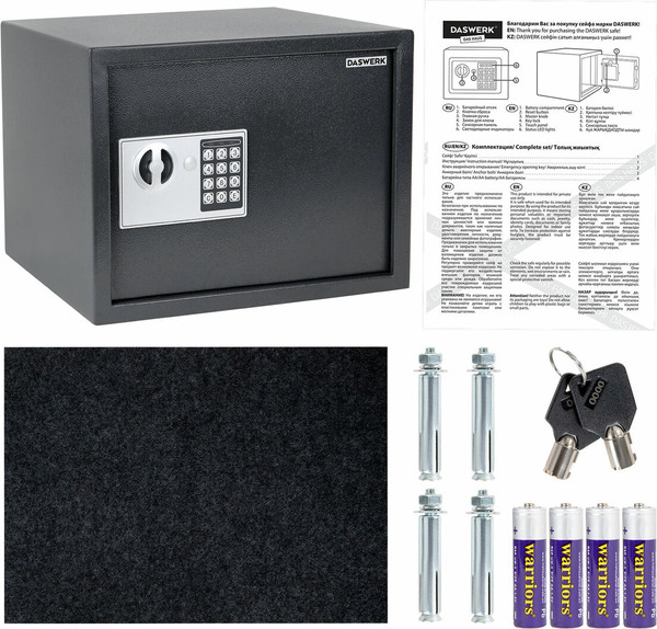 Изображение товара Мебельный сейф Daswerk SC-300EL / 291346 (графит)