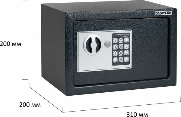 Изображение товара Мебельный сейф Daswerk SC-200EL / 291341 (графит)