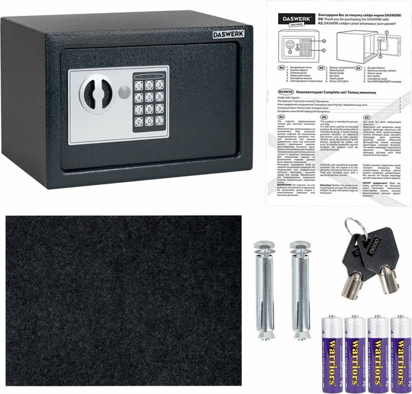 Изображение товара Мебельный сейф Daswerk SC-200EL / 291341 (графит)