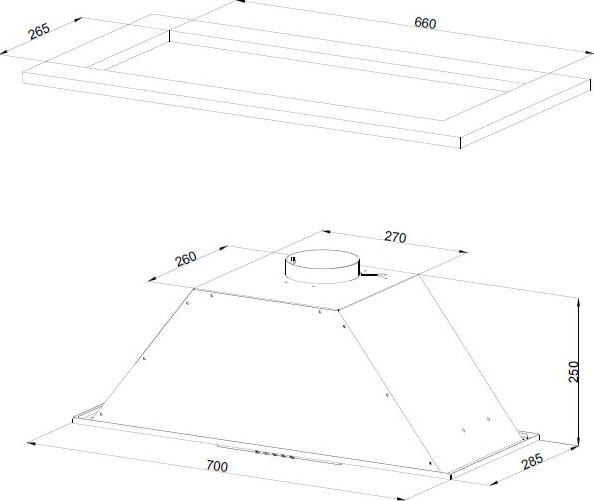 Изображение товара Вытяжка скрытая Kuppersberg Slimlux Inlinea 70 BX