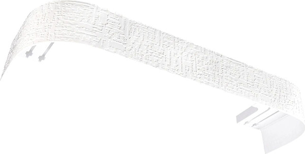 Изображение товара Карниз для штор LEGRAND Бруно 7см 2м 2р с поворотами / 58147077 (белый матовый)