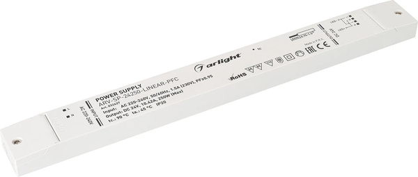 Блок питания для светильника Arlight ARV-SP-24250-LINEAR-PFC 24V 10.42A 250W / 032627 — фото 4
