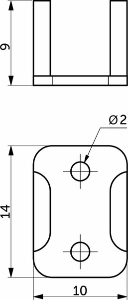 Изображение товара Профиль для гибкого неона AKS 6x12мм / 118 653 (пластик)