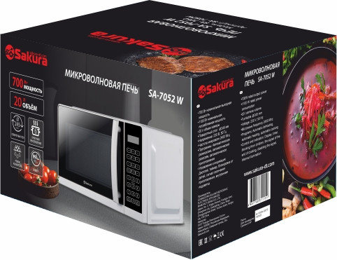 Изображение товара Микроволновая печь Sakura SA-7052W