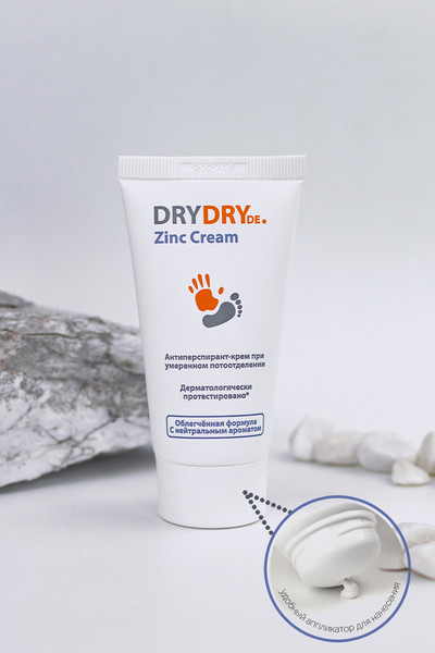 Изображение товара Антиперспирант-крем Dry Dry Цинк при умеренном потоотделении (50мл)