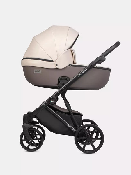 Изображение товара Детская универсальная коляска Riko Montana 3в1 Plus (43, коричневый/бежевый)