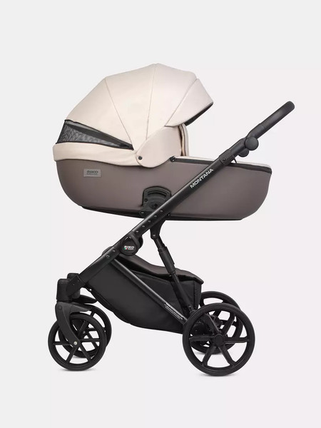 Изображение товара Детская универсальная коляска Riko Montana 3в1 Plus (43, коричневый/бежевый)
