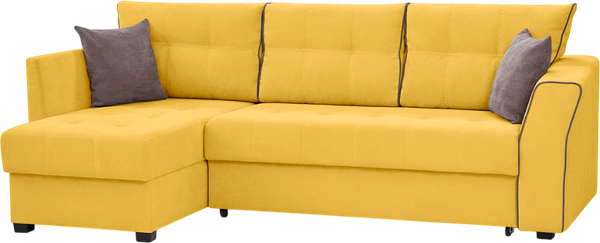 Изображение товара Диван угловой Mio Tesoro Камил 484 (левый, горчичный 1625)