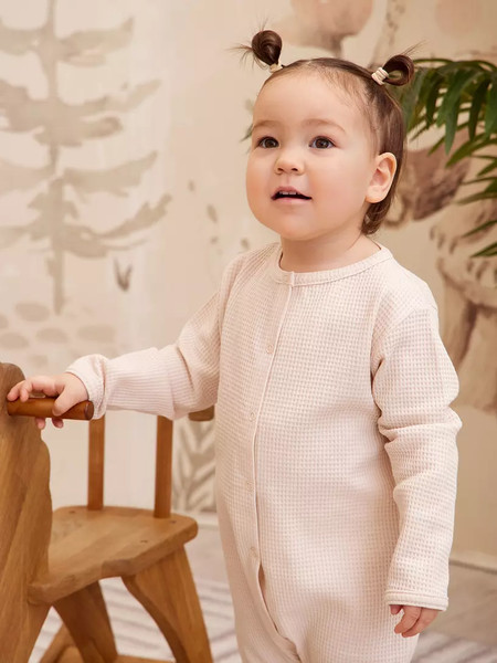 Изображение товара Набор комбинезонов для малышей Rant Waffy / 3-92 (2шт, Milk/Brown, р.98)