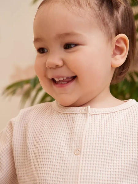 Изображение товара Набор комбинезонов для малышей Rant Waffy / 3-92 (2шт, Milk/Brown, р.98)