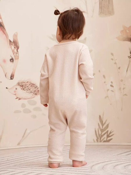 Изображение товара Набор комбинезонов для малышей Rant Waffy / 3-92 (2шт, Milk/Brown, р.98)