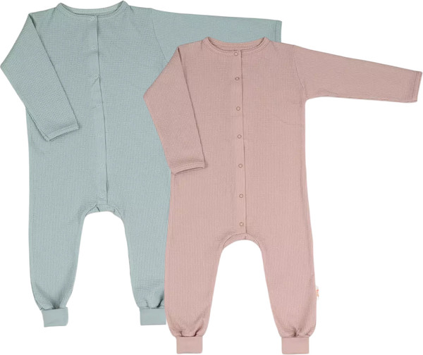 Изображение товара Набор комбинезонов для малышей Rant Waffy / 3-92 (2шт, Mint/Latte, р.92)