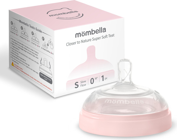 Изображение товара Соска Mombella Wide Neck / 01852 (S, розовый)