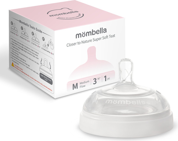 Изображение товара Соска Mombella Wide Neck / 01853 (M, белый)