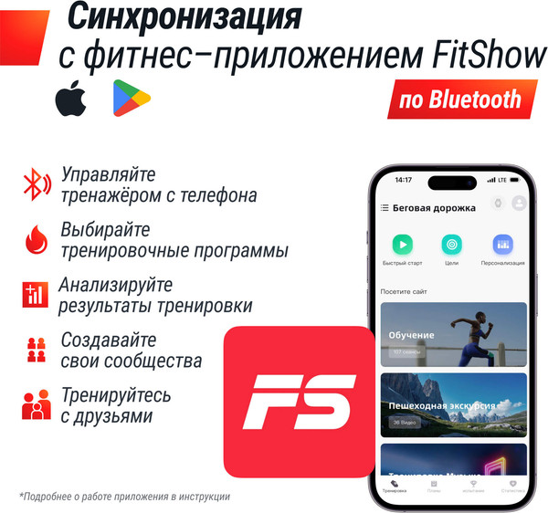 Изображение товара Электрическая беговая дорожка UNIX Fit Hi-Tech F4 / TDHTF4G