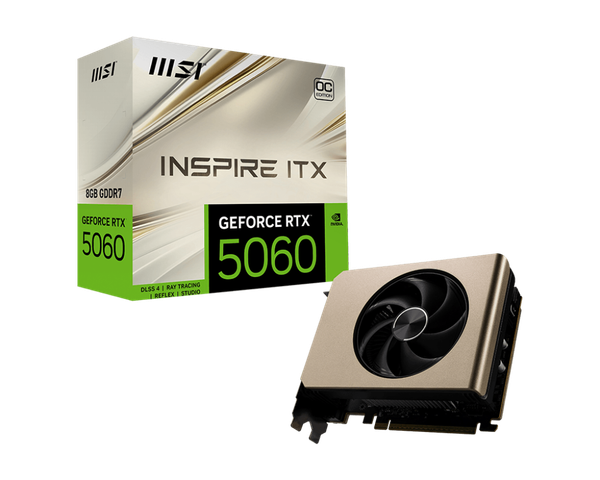 Изображение товара Видеокарта MSI RTX 5060 8G Inspire ITX OC