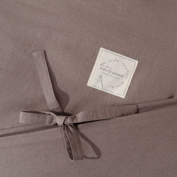 Изображение товара Комплект постельного белья Sofi de Marko Аредель Евро / Евро-Ар-ш (шоколадный)