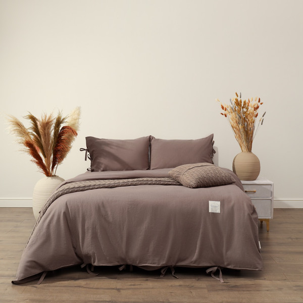 Изображение товара Комплект постельного белья Sofi de Marko Аредель Евро / Евро-Ар-ш (шоколадный)