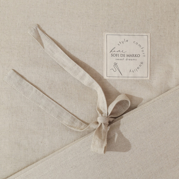 Изображение товара Комплект постельного белья Sofi de Marko Аредель Евро / Евро-Ар-э (экрю)