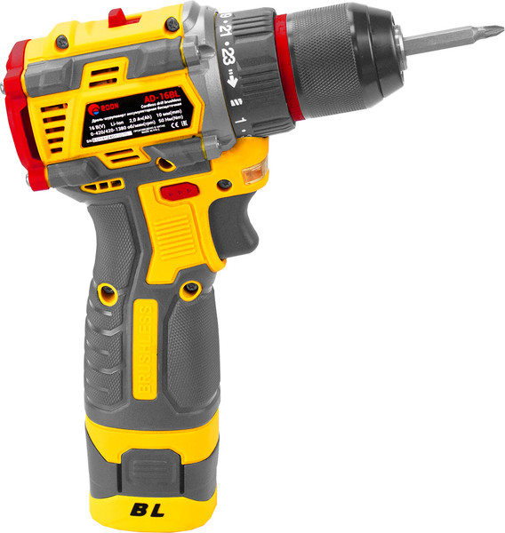 Изображение товара Аккумуляторная дрель-шуруповерт Edon ProAD-16BL