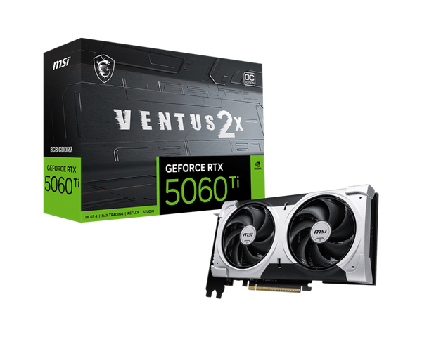 Изображение товара Видеокарта MSI RTX 5060 Ti 8G Ventus 2X OC Plus