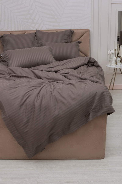 Изображение товара Комплект постельного белья Sofi de Marko Моне Евро 2н / Евро-СС-М-кф (кофе)