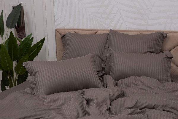 Изображение товара Комплект постельного белья Sofi de Marko Моне Евро 2н / Евро-СС-М-кф (кофе)