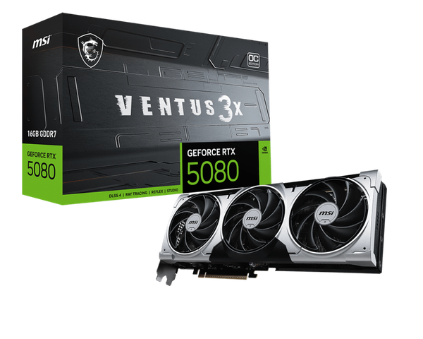 Изображение товара Видеокарта MSI RTX 5080 16G Ventus 3X OC Plus