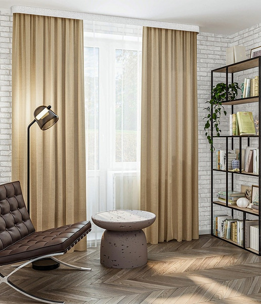 Изображение товара Карниз для штор LEGRAND Бруно 7см 2.4м 2р с поворотами / 58147078 (белый матовый)