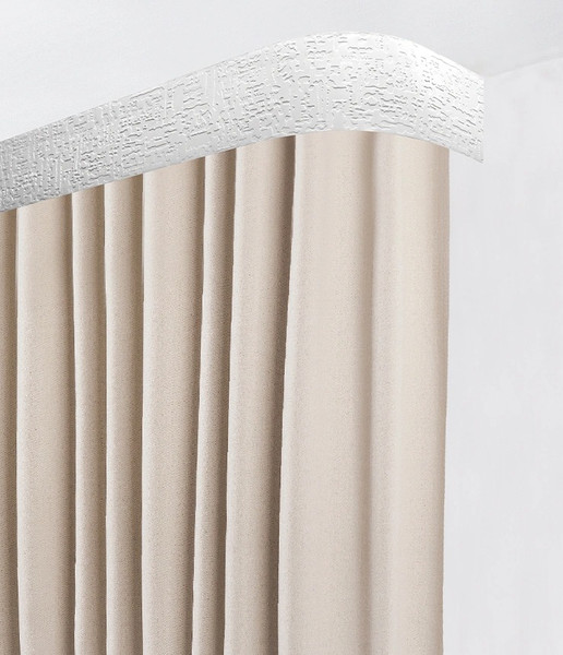 Изображение товара Карниз для штор LEGRAND Бруно 7см 2.4м 2р с поворотами / 58147078 (белый матовый)