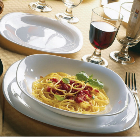 Изображение товара Тарелка столовая обеденная Bormioli Rocco Parma 20х20 см / 4.98880-1 (белый)