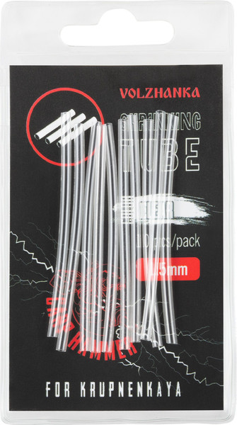 Изображение товара Трубка для рыболовной оснастки Волжанка Shrinking Tube 1.5мм / TVST1.5-CL (10шт, прозрачный)