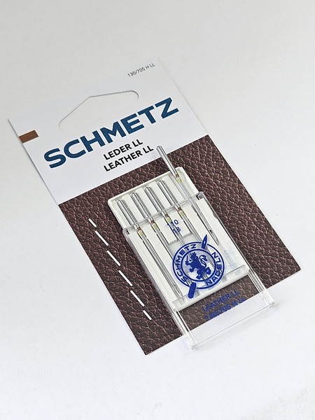Изображение товара Набор игл для бытовой швейной машины Schmetz 130/705H-LL Leather NM110 (5шт)