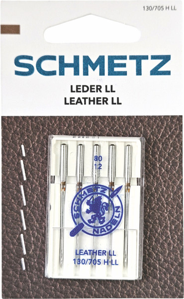 Изображение товара Набор игл для бытовой швейной машины Schmetz 130/705H-LL Leather NM80 (5шт)