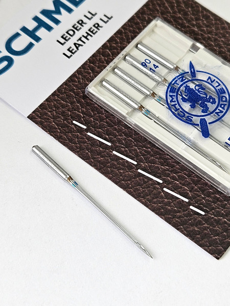 Изображение товара Набор игл для бытовой швейной машины Schmetz 130/705H-LL Leather NM90 (5шт)